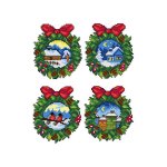 Christmas Wreath Ornaments Plastic Canvas (image for) Christmas Wreath Ornaments Plastic Canvas